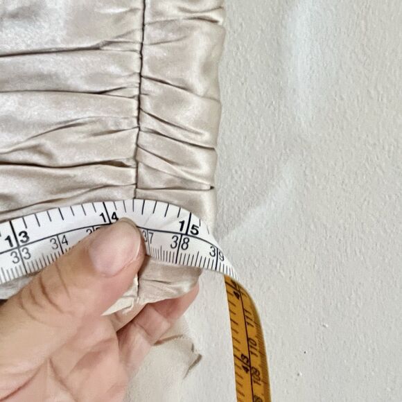 Maggy london V Neck silk dress fairy Sz 8 Summer Ruffle - Picture 7 of 9